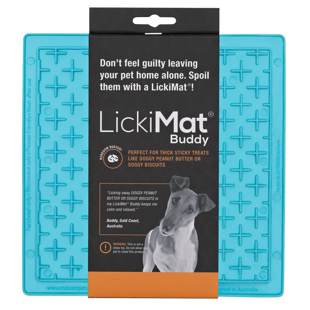LickiMat laižymo kilimėlis Buddy, mėlynas kaina ir informacija | Dubenėliai, dėžės maistui | pigu.lt