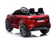 Vienvietis vaikiškas elektrinis Land Rover Evoque visureigis, raudonas цена и информация | Elektromobiliai vaikams | pigu.lt