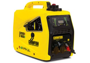 Champion 2000 watt dviejų degalų (LPG/Benzinas) inventerinis generatorius kaina ir informacija | Elektros generatoriai | pigu.lt
