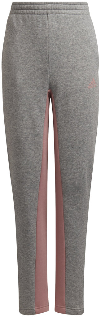 Sportinis Kostiumas Mergaitėms Adidas G Bos Co Ts Grey Pink H57225 kaina ir informacija | Kelnės mergaitėms | pigu.lt