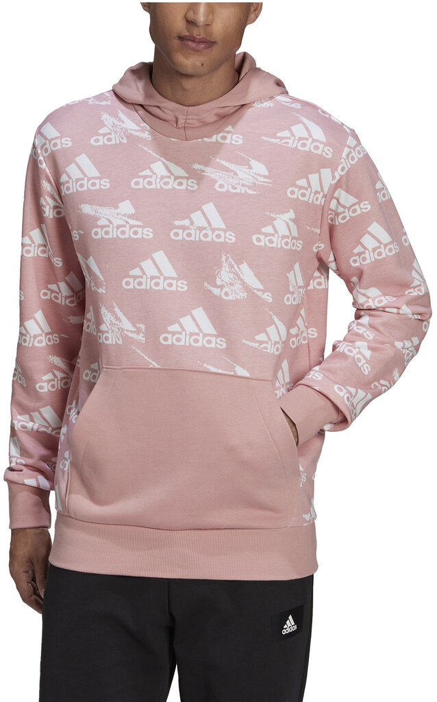 Vyriškas džemperis Adidas M Bl Hoodie Pink HE1783 цена и информация | Džemperiai vyrams | pigu.lt