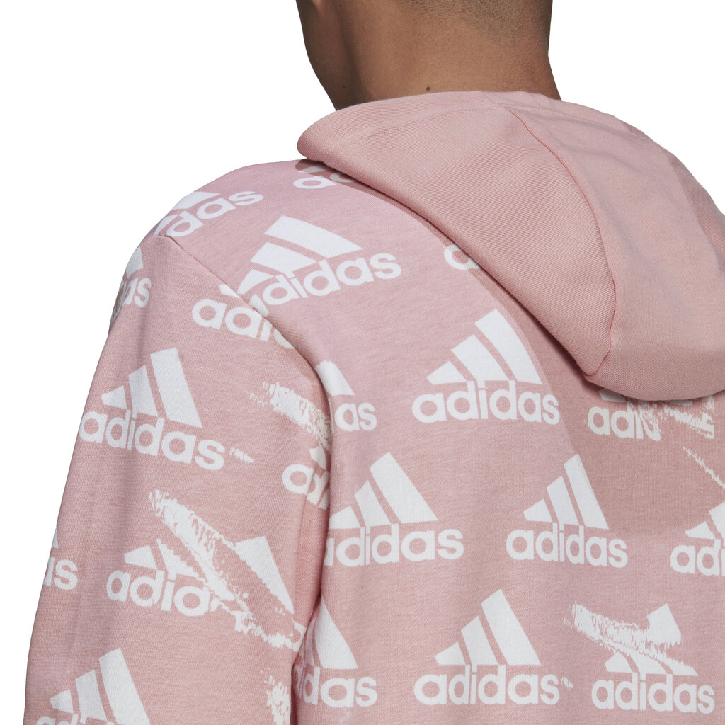 Vyriškas džemperis Adidas M Bl Hoodie Pink HE1783 цена и информация | Džemperiai vyrams | pigu.lt