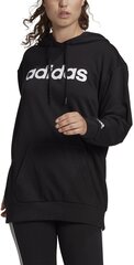 Женский джемпер Adidas W Lin Ov Hoodie Black GL0765 GL0765/L цена и информация | Женские толстовки | pigu.lt