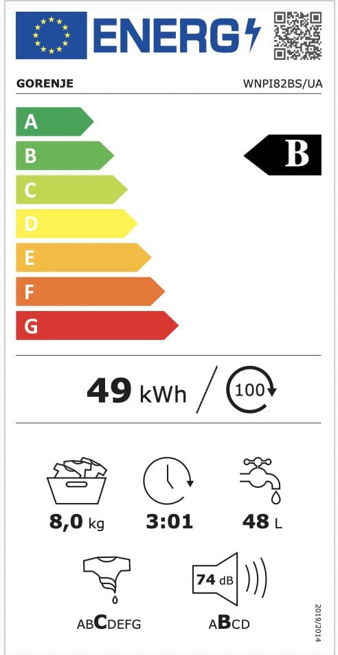 Gorenje WNPI82BS цена и информация | Skalbimo mašinos | pigu.lt