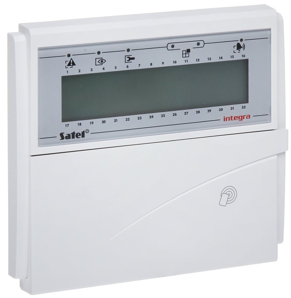 Klaviatūra signalizacijos centralei Satel INT-KLCDR-BL kaina ir informacija | Apsaugos sistemų priedai | pigu.lt