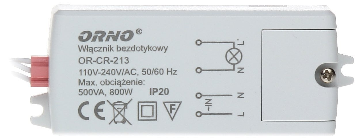 BEKONTAKTIS JUNGIKLIS OR-CR-213 AC 230V kaina ir informacija | Apsaugos sistemos, valdikliai | pigu.lt