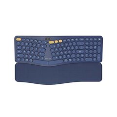 Delux Wireless 2.4G+BT Ergonomic Keyboard GM903CV kaina ir informacija | Klaviatūros | pigu.lt