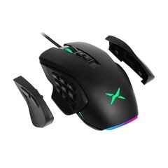 Delux Wired Gaming Mouse replaceable side RGB M631 цена и информация | Мыши | pigu.lt