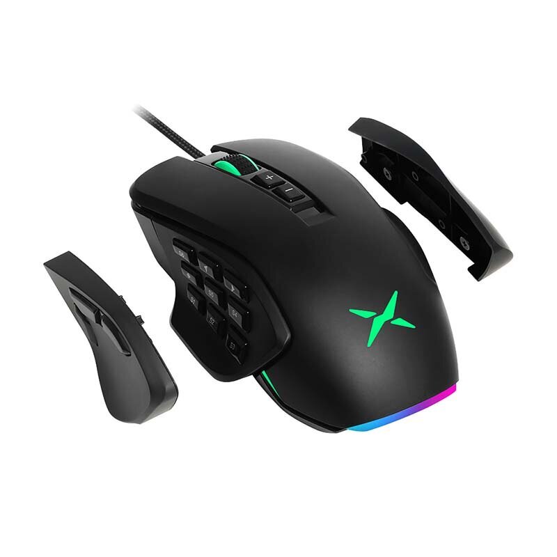 Delux Wired Gaming RGB M631, juoda kaina ir informacija | Pelės | pigu.lt