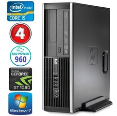 HP 8100 Elite SFF i5-750 4GB 960SSD GT1030 2GB DVD WIN7Pro kaina ir informacija | Stacionarūs kompiuteriai | pigu.lt