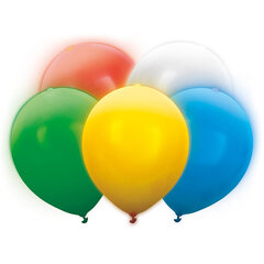 LED balionai, įvairių spalvų, 5 vnt. kaina ir informacija | Balionai | pigu.lt
