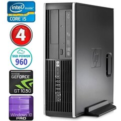 HP 8100 Elite SFF i5-750 4GB 960SSD GT1030 2GB DVD WIN10Pro kaina ir informacija | Stacionarūs kompiuteriai | pigu.lt