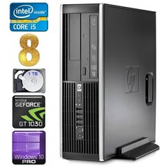 HP 8100 Elite SFF i5-750 8GB 1TB GT1030 2GB DVD WIN10Pro [refurbished] цена и информация | Стационарные компьютеры | pigu.lt