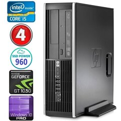 HP 8100 Elite SFF i5-750 4GB 960SSD GT1030 2GB DVD WIN10Pro [refurbished] цена и информация | Стационарные компьютеры | pigu.lt