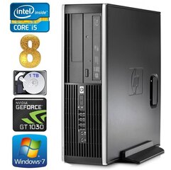 HP 8100 Elite SFF i5-750 8GB 1TB GT1030 2GB DVD WIN7Pro kaina ir informacija | Stacionarūs kompiuteriai | pigu.lt