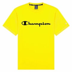 Marškinėliai vyrams Champion Crewneck S6440287, geltoni kaina ir informacija | Sportinė apranga vyrams | pigu.lt