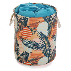 Skalbinių krepšys Tekstilė (2 Dalys) (35 x 16 x 25 cm) kaina ir informacija | Vonios kambario aksesuarai | pigu.lt