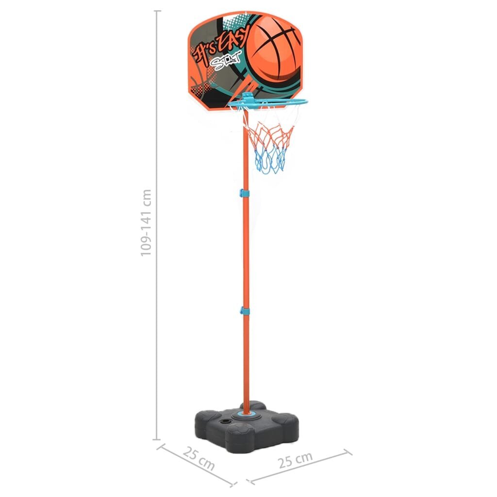 vidaXL Nešiojamas krepšinio rinkinys цена и информация | Žaislai berniukams | pigu.lt