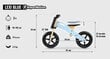 Medinis balansinis dviratis HyperMotion LEXI - itin lengvi polistirolo ratai - mėlynas kaina ir informacija | Balansiniai dviratukai | pigu.lt