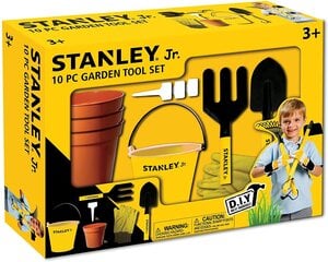 Stanley Jr. Набор садовых инструментов из 10 предметов цена и информация | Уличные игры | pigu.lt