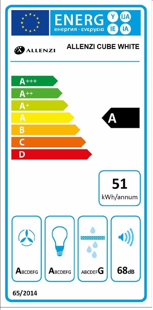 Allenzi CUBE WHITE kaina ir informacija | Gartraukiai | pigu.lt