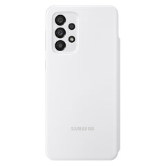 "Samsung Galaxy A33 5G S View" piniginės dangtelis (EE), baltas EF-EA336PWWEGEE kaina ir informacija | Telefono dėklai | pigu.lt