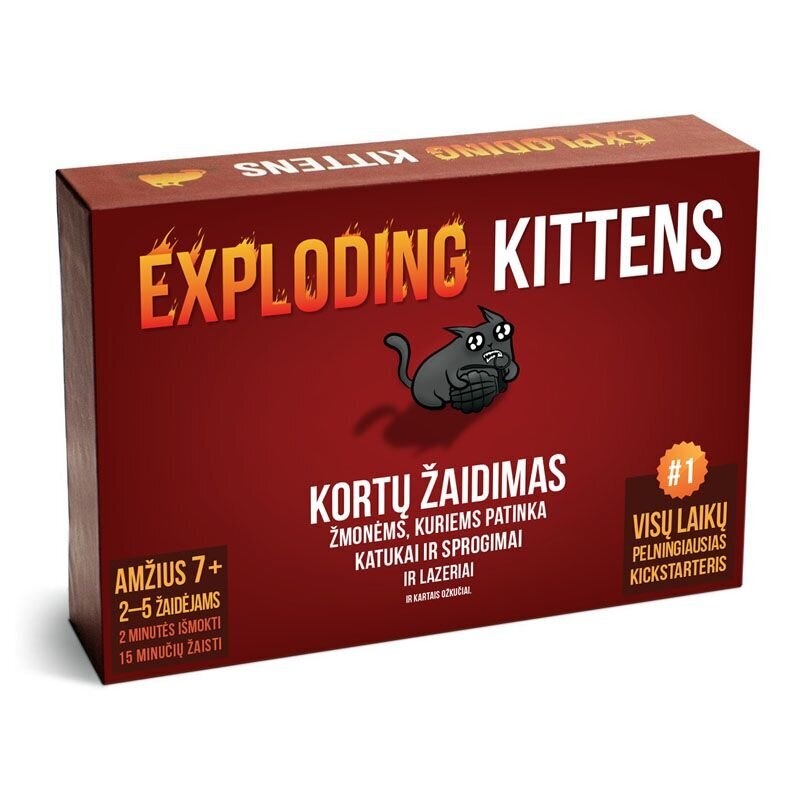 Stalo žaidimas Exploding Kittens цена и информация | Stalo žaidimai, galvosūkiai | pigu.lt