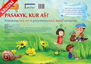 Pasakyk, kur aš? Prielinksnių tarp, virš ir prieveiksmių kairė, dešinė vartojimas. II dalis цена и информация | Настольные игры, головоломки | pigu.lt