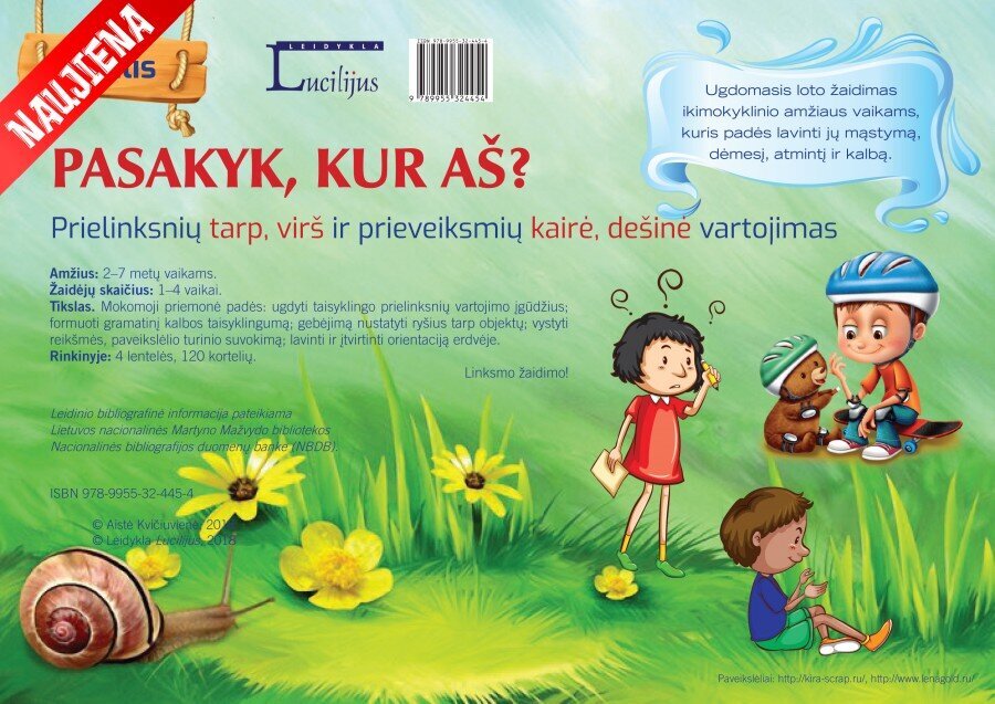 Pasakyk, kur aš? Prielinksnių tarp, virš ir prieveiksmių kairė, dešinė vartojimas. II dalis цена и информация | Stalo žaidimai, galvosūkiai | pigu.lt