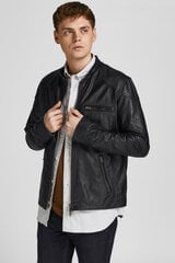 Striukė vyrams Jack&Jones 12204667BLACK, juoda kaina ir informacija | Vyriškos striukės | pigu.lt