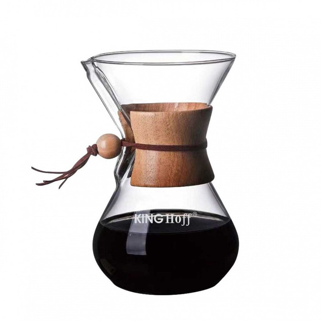 Stiklinis KINGOFF kavos arbatinukas, 400ml цена и информация | Kavinukai, virduliai | pigu.lt