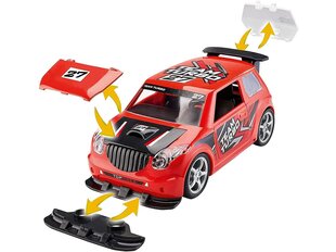 Сборная пластиковая модель Revell - First Construction Race Car with Pullback Engine Rally Car, красный, 1/20, 00910 цена и информация | Конструкторы и кубики | pigu.lt