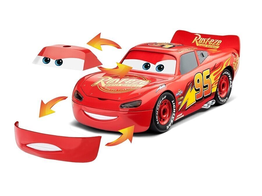 Plastikinis surenkamas modelis Revell First Construction Lightning McQueen Disney Cars Auto with Light&Sound, 1/20, 00920 kaina ir informacija | Konstruktoriai ir kaladėlės | pigu.lt