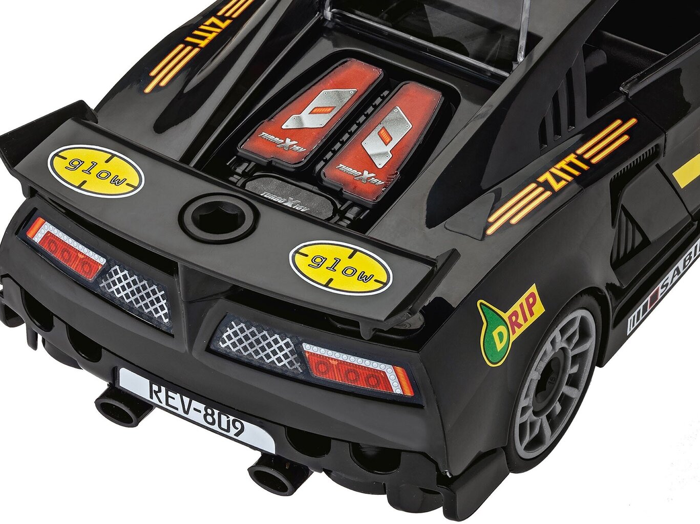 Plastikinis surenkamas modelis Revell First Construction Race Car Black, 1/20, 00923 kaina ir informacija | Konstruktoriai ir kaladėlės | pigu.lt