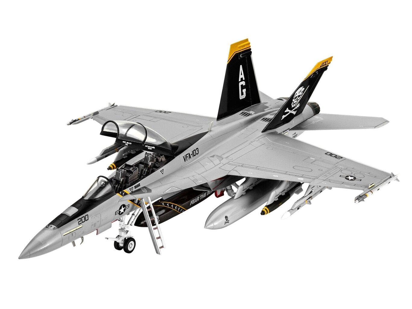 Plastikinis surenkamas modelis Revell F/A-18F Super Hornet, 1/72, 63834 kaina ir informacija | Konstruktoriai ir kaladėlės | pigu.lt