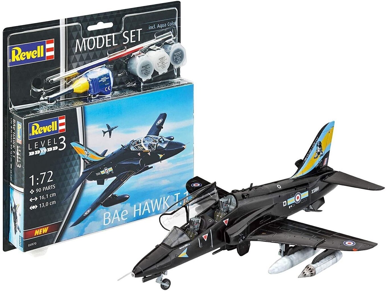 Plastikinis surenkamas modelis Revell BAe Hawk T.1, 1/72, 64970 цена и информация | Konstruktoriai ir kaladėlės | pigu.lt