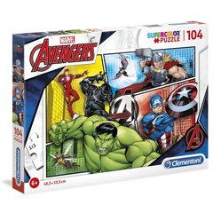 Dėlionė Clementoni The Avengers, 104 d. kaina ir informacija | Dėlionės (puzzle) | pigu.lt