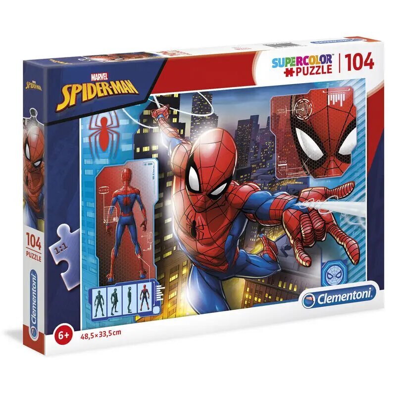 Dėlionė Marvel Spiderman 104 dalių цена и информация | Dėlionės (puzzle) | pigu.lt