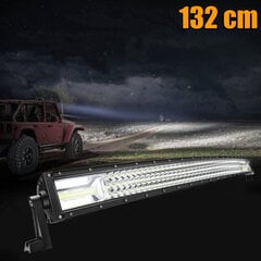 LED darbinis žibintas 675W 132cm Curved kaina ir informacija | Automobilių lemputės | pigu.lt