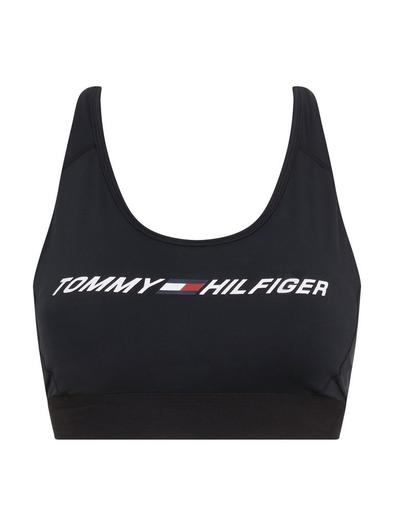 Sportinė liemenėlė Tommy Hilfiger MID INTENSITY GRAPHIC RACER BRA BLACK S10S100970 BDS 45773 M цена и информация | Liemenėlės | pigu.lt