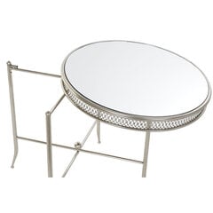Вспомогательный стол DKD Home Decor, зеркало, серебристый металл (56 x 56 x 56 см) цена и информация | Журнальные столики | pigu.lt