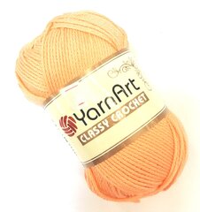 Нитки для вязания YarnArt Classy Crochet, цвет оранжевый, 4326 цена и информация | Принадлежности для вязания | pigu.lt