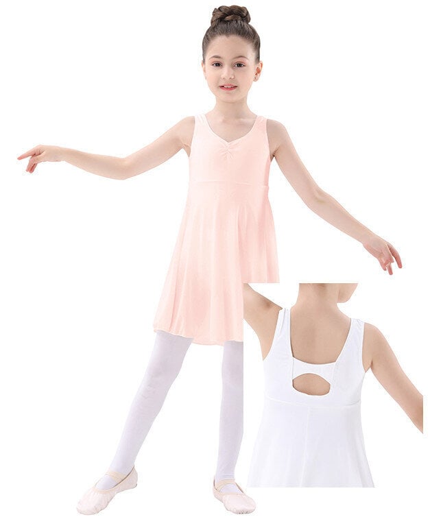 Gimnastikos triko su sijonu mergaitėms цена и информация | Baleto apranga | pigu.lt