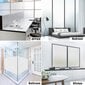 Matinė balta privatumo plėvelė, baltas "užšalęs" lango lipdukas, nepermatomas, 45x150 cm kaina ir informacija | Interjero lipdukai | pigu.lt
