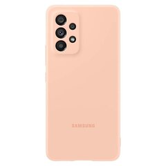 "Samsung Galaxy A53 5G" silikoninis dangtelis persikinės spalvos EF-PA536TPEGWW kaina ir informacija | Telefono dėklai | pigu.lt