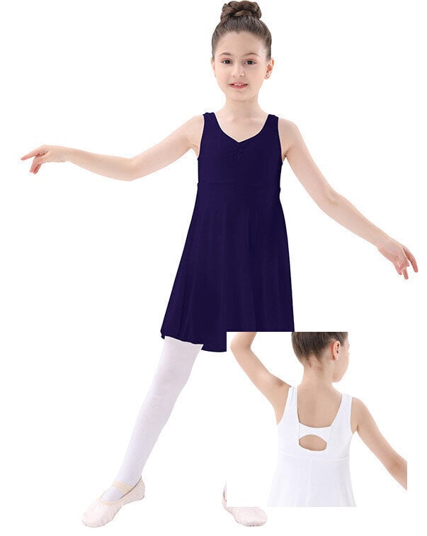 Gimnastikos triko su sijonu mergaitėms kaina ir informacija | Baleto apranga | pigu.lt