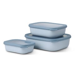 Mepal Набор многофункциональных прямоугольных контейнеров Синий, 3 шт. цена и информация | Посуда для хранения еды | pigu.lt