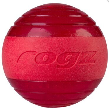 Rogz Squeekz raudonas kamuoliukas, 6.4cm kaina ir informacija | Žaislai šunims | pigu.lt