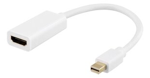 Deltaco 00110025, Mini DP/HDMI, 0.2 м цена и информация | Адаптеры, USB-разветвители | pigu.lt