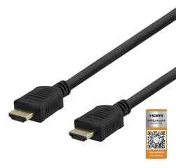 Deltaco, HDMI, 0.5 m kaina ir informacija | Kabeliai ir laidai | pigu.lt